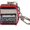 Schlüsselanhänger rot "Davos" Omega-V, Metall | Bild 3