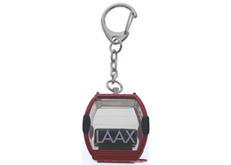 Schlüsselanhänger rot "Laax" Omega-V, Metall