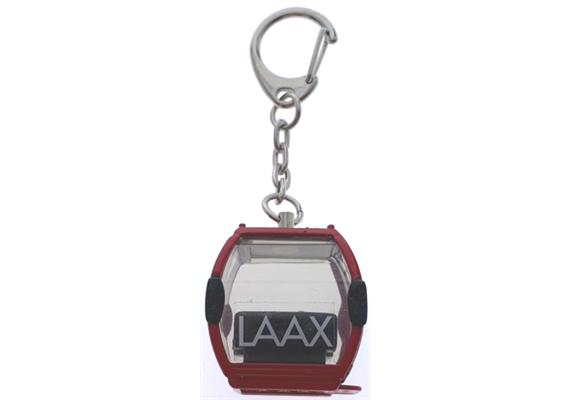 Schlüsselanhänger rot "Laax" Omega-V, Metall