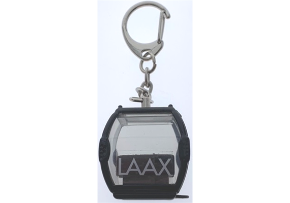 Schlüsselanhänger schwarz "Laax" Omega-V, Metall