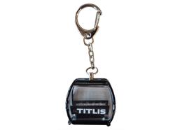 Schlüsselanhänger schwarz "Titlis" Omega-V, Metall