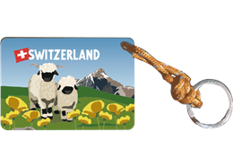 Schlüsselanhänger Schwarznasenschaf - Switzerland