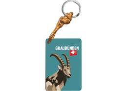 Schlüsselanhänger Steinbock - Graubünden
