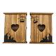 Schlüsselschrank aus Holz mit Gondel und Bergen, 20 x 25 cm, 2 assortiert