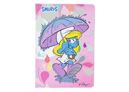Schlumpfine mit Regenschirm Notizbuch