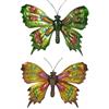 Schmetterling aus Metall, 2 assortiert, 26 x 36cm