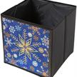 Schneeflocke, Faltbare Aufbewahrungsbox Crystal Art 30x30cm | Bild 2