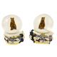 Schneekugel Bär Winterlandschaft, 4.5cm, 2 assortiert