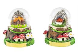 Schneekugel mit Landschaft und Bergen , 3.5 cm, 2 assortiert