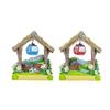 Schneekugel mit Winterchalet, 4.5cm, 2 assortiert
