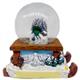 Schneekugel Schlitten, Winterlandschaft, 4.5cm