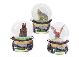 Schneekugel Sommer Tiere, 6.5cm, 3 assortiert