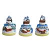 Schneekugel Winter Berg Chalet, 4.5cm, 3 assortiert