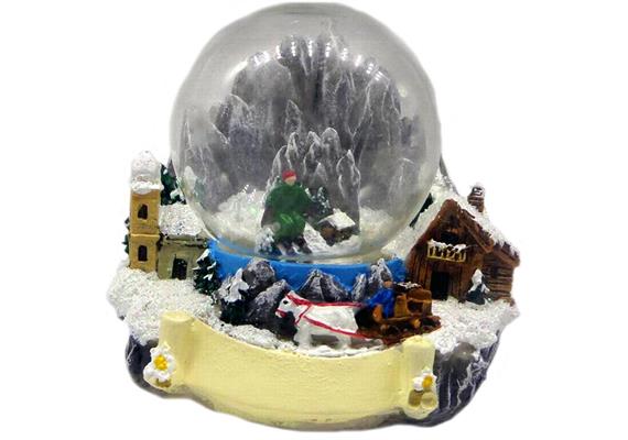Schneekugel Winterlandschaft und Kutsche, 4.5cm