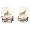 Schneekugel Wolf Winterlandschaft, 4.5cm, 2 assortiert