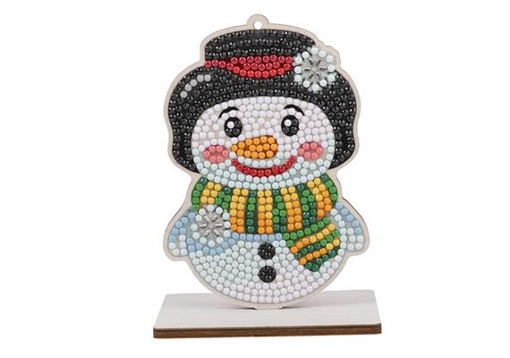 Schneemann, Crystal Art Buddy zum aufhängen