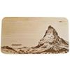 Schneidebrett Buche 22x12 cm - Matterhorn Zermatt Fotogravur