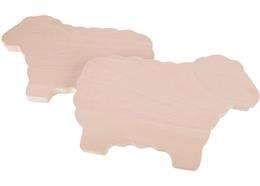 Schneidebrett Buche in Schaf Form 35x22.5x2 cm