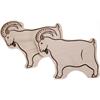 Schneidebrett FSC Ahorn in Steinbock Form 25x18x1.2 cm
