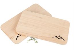 Schneidebrett FSC Erle 22x12x1.2 cm - Berge