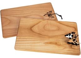 Schneidebrett Kirsche 30x18x1.5 cm geölt - Geweih