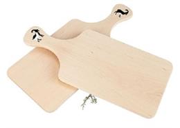 Schneidebrett mit Griff FSC Erle 32x14x1.2 cm - Steinbock