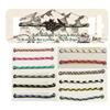 Seil Armband / Fusskette mit Edelweiss 12 assortiert