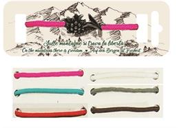 Seil Armband / Fusskette mit Edelweiss 6 assortier
