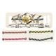 Seil Armband / Fusskette mit Gold Edelweiss 4 assortiert