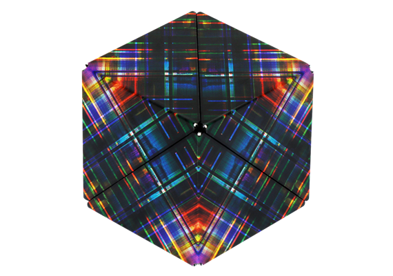 Shashibo Cube Disco Plaid - by Artist Jumbie