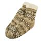 Socken Flocken beige/weiss S 33/34-35/36