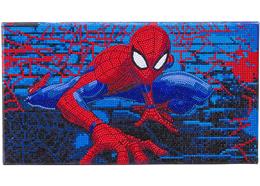 Spiderman, Bild 22x40cm Crystal Art Leinwand