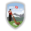 Stockwappen Alphornbläser - Switzerland