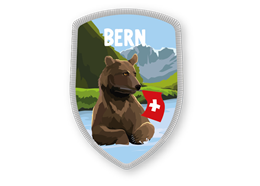 Stockwappen Braunbär Bern