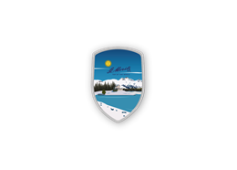 Stockwappen St. Moritz Landschaft