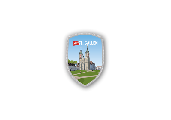 Stockwappen Stiftskirche Kloster St. Gallen