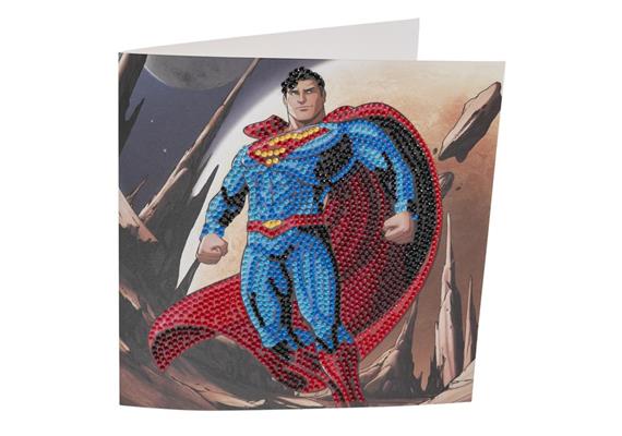 Superman, 18x18cm Crystal Art Card
