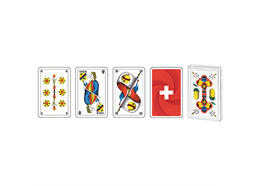 Swiss Flag Jass Karten in transparenter Box