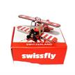 SWISSFLY Biplane Mini Blech Doppeldecker Flugzeug 4.5 x 4 x 2 cm | Bild 2