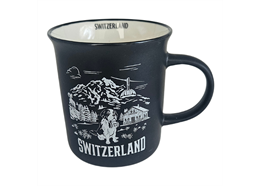 Switzerland Tasse Keramik, schwarz