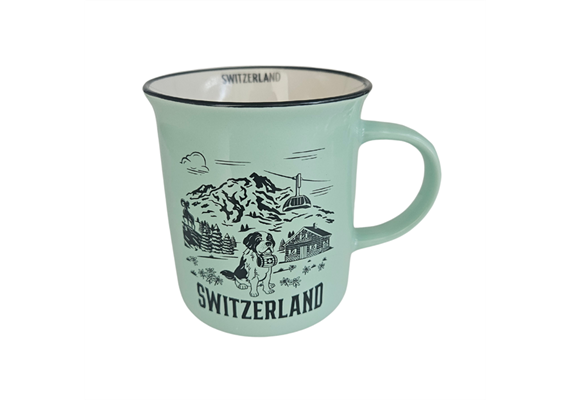 Switzerland Tasse Keramik, türkis