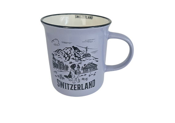 Switzerland Tasse Keramik, violett