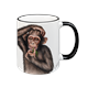 Tasse Affe, schwarz, 330ml