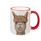 Tasse Alpaka rot, 330ml