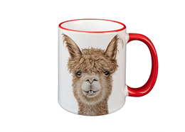 Tasse Alpaka rot, 330ml