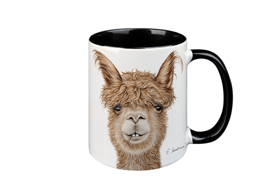 Tasse Alpaka schwarz, 330ml