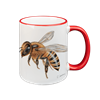 Tasse Biene, rot, 330ml