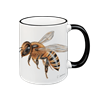 Tasse Biene, schwarz, 330ml