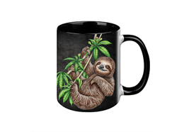 Tasse Black Edition - Faultier, 330ml