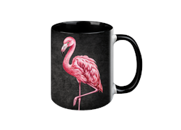 Tasse Black Edition - Flamingo, 330ml